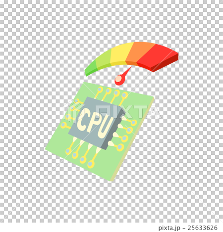 Measurement of processor temperature icon - Stock Illustration ...