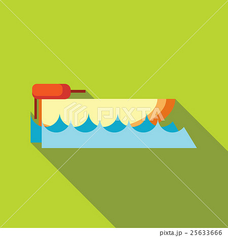 Powerboat icon in flat style Powerboat icon in flat style 25633666