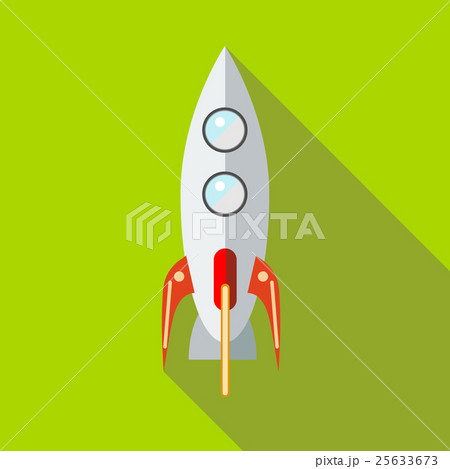 Space rocket icon in flat style Space rocket icon in flat style 25633673