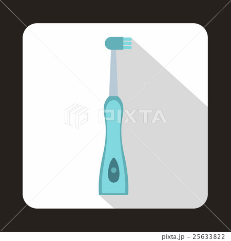 Electric toothbrush icon, flat style Electric toothbrush icon, flat style 25633822