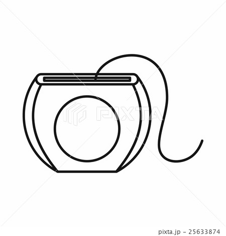 Dental floss icon, outline style Dental floss icon, outline style 25633874