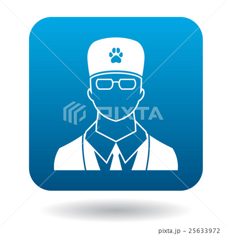 Male veterinarian doctor icon, simple style Male veterinarian doctor icon, simple style 25633972