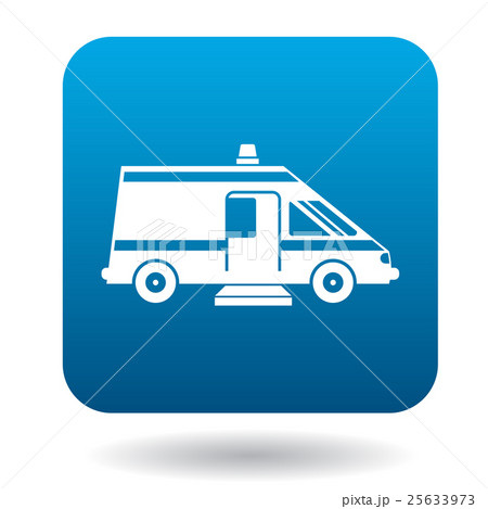 Ambulance car for the disabled icon, simple style 25633973