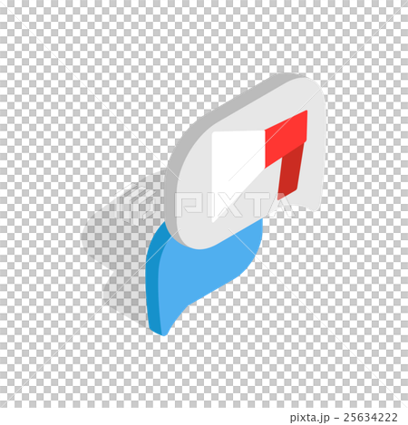 Bubble speech icon, isometric 3d style - Stock Illustration [25634222 ...