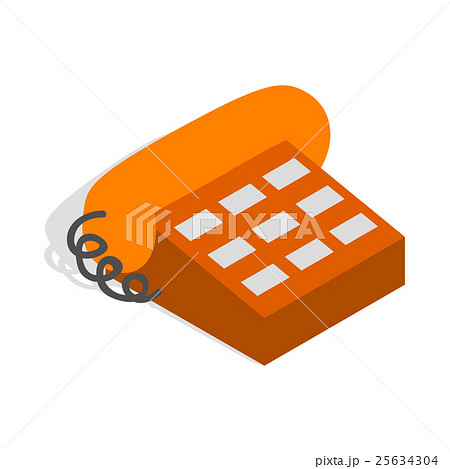 Phone handset icon, isometric 3d style 25634304