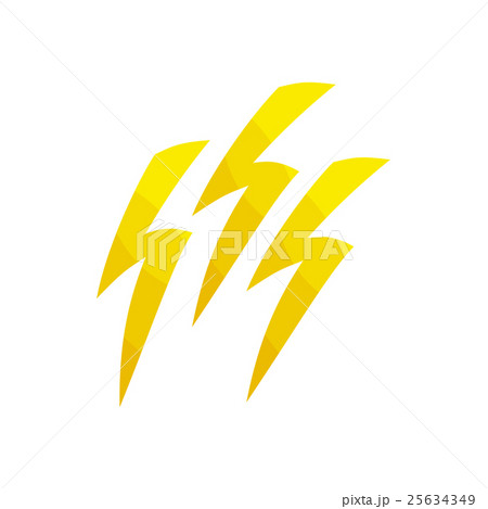 Lightning icon, cartoon style 25634349