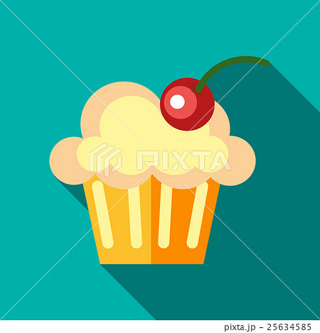 Muffin icon, flat style Muffin icon, flat style 25634585