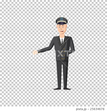 Chauffeur icon in cartoon style 25634678