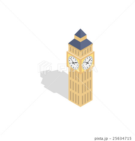 Big Ben icon, isometric 3d style 25634715