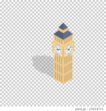 Big Ben icon, isometric 3d style Big Ben icon, isometric 3d style 25634715