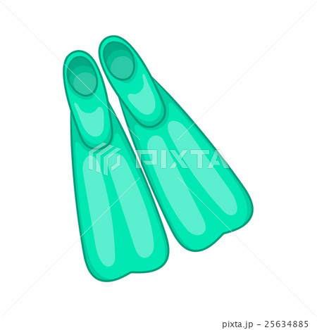 Flippers for diving icon, cartoon style 25634885