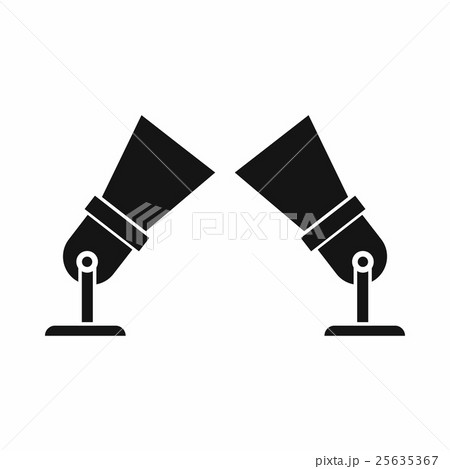 Floodlights icon, simple style Floodlights icon, simple style 25635367