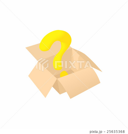 Empty box icon, cartoon style 25635368