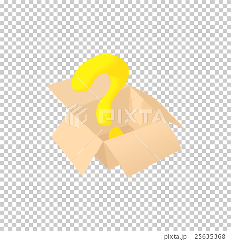Empty box icon, cartoon style 25635368