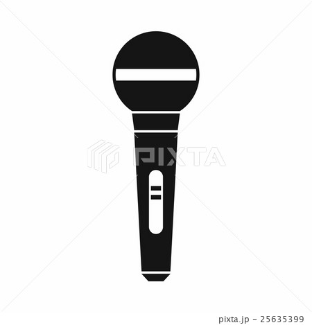 Microphone icon, simple style 25635399