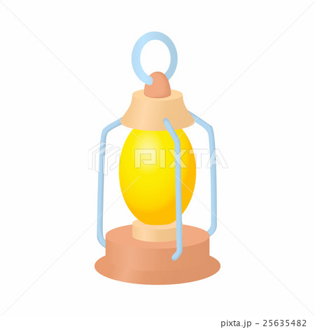 Kerosene lamp icon, cartoon style 25635482