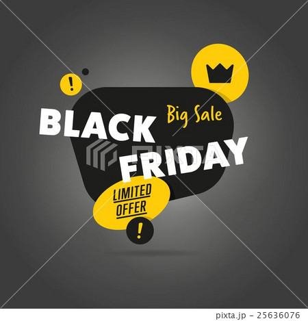 Black Friday sale sticker vector isolated Black Friday sale sticker vector isolated 25636076