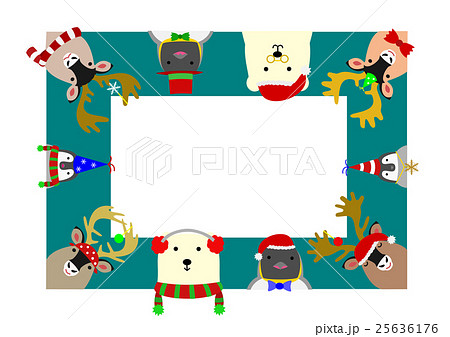 クリスマス動物四角フレーム Studio Ayutaka 秦楼楚館集