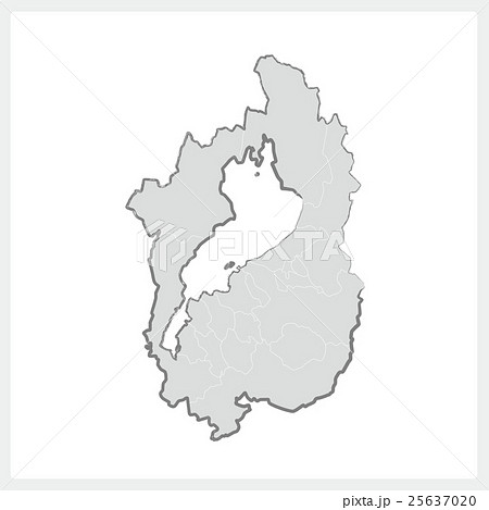 筆で描いた滋賀県 25637020