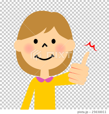Girls thumbs up 25638011