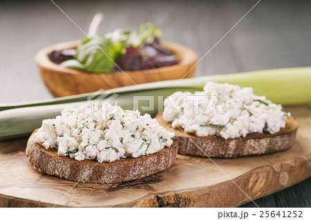 two rye sandwich or bruschetta 25641252