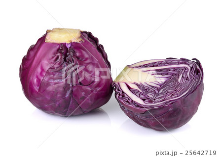 red cabbage isolated on white background 25642719