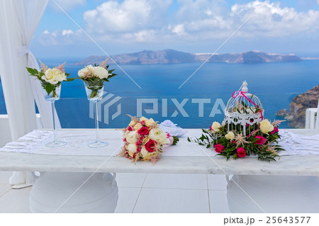 Wedding decoration with sea view Wedding decoration with sea view 25643577