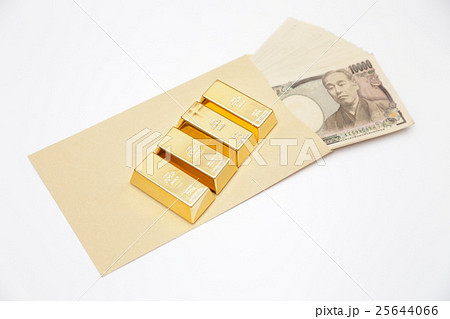 gold bar and japanese bills gold bar and japanese bills 25644066