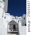 ギリシャ サントリーニ島 白い建物と十字架と青空 25645457