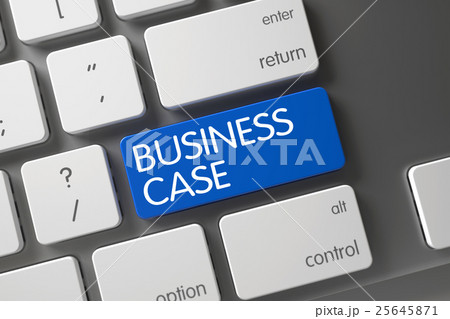 Keyboard with Blue Keypad - Business Case. 3D 25645871