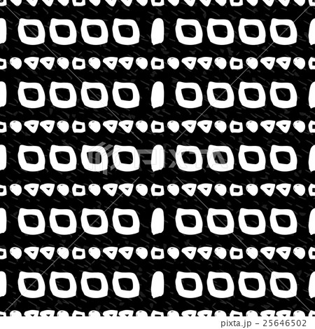 Geometric monochrome seamless pattern Geometric monochrome seamless pattern 25646502