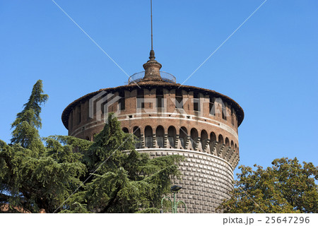 Sforza Castle in Milan Italy - Castello Sforzesco 25647296