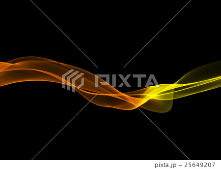 abstract red wavy smoke flame over black 25649207