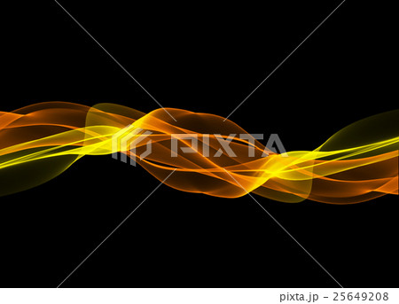 abstract red wavy smoke flame over black 25649208