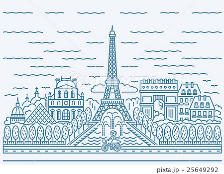 Paris city skyline view 25649292