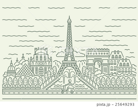 Paris city skyline view 25649293