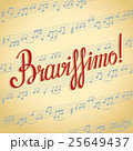 Hand lettered inspirational phrase 'Bravissimo' 25649437