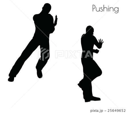 man in  Pushing  Action pose 25649652