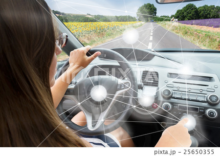 Self-driving car concept Self-driving car concept 25650355