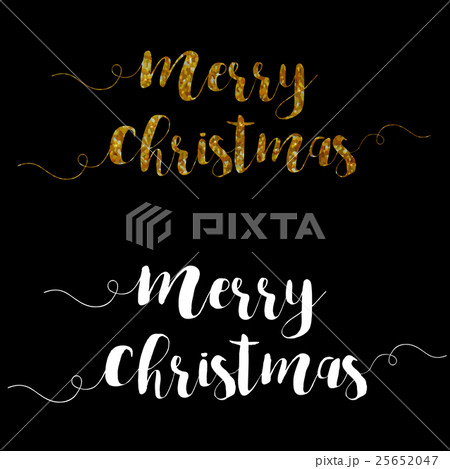 Merry Christmas Lettering Design Set. Vector Merry Christmas Lettering Design Set. Vector 25652047