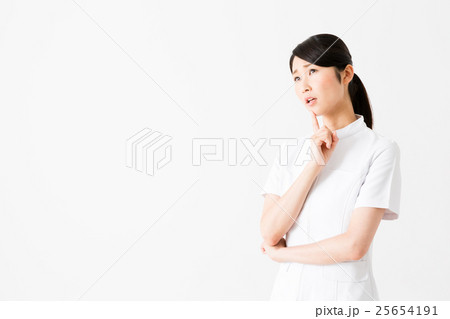 看護師 白バックイメージ 看護師 白バックイメージ 25654191