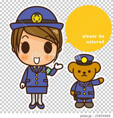 オンナノコ 警察官 左手 25654409