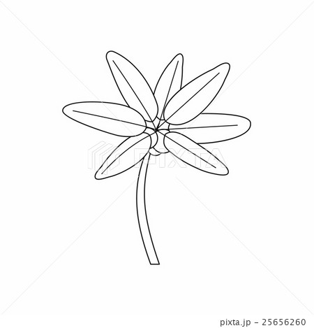 Tropical palm tree icon, outline style 25656260