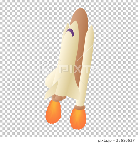 Space Shuttle Icon Cartoon Style Stock Illustration 25656637 Pixta