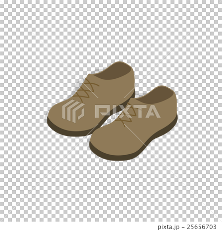 Male shoes icon in isometric 3d style Male shoes icon in isometric 3d style 25656703