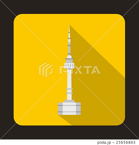 N Seoul Tower, South Korea icon, flat style N Seoul Tower, South Korea icon, flat style 25656803