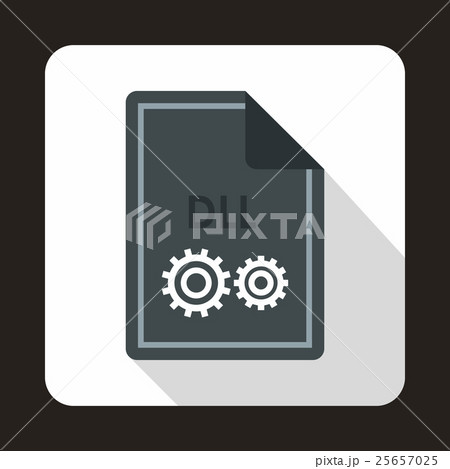 File DLL icon, flat style 25657025