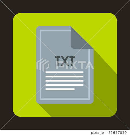 File TXT icon, flat style 25657050