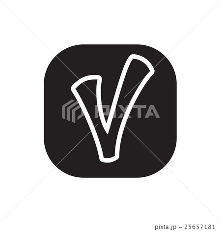 Checkmark in square icon, simple style 25657181