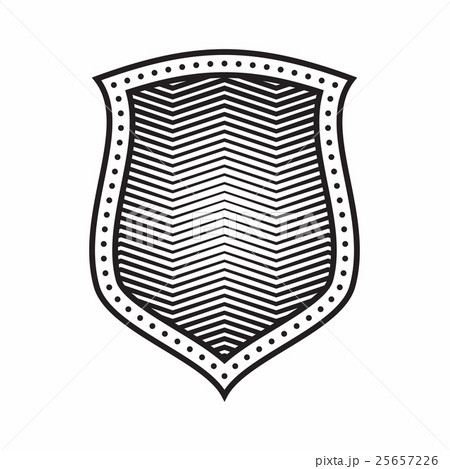 Protective shield icon, simple style 25657226